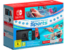Pack Consola - Nintendo Switch, 6.2", Joy-Con, Azul y Rojo Neón + Juego Nintendo Switch Sports (preinstalado) + Cinta de la pierna + 12 meses NSO + SM Party Jamboree