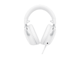 Auriculares gaming HyperX Cloud III, 53 mm, micrófono con cancelación de ruido, audio DTS, metálicos, compatibles PC/Consolas/Móvil, Blanco