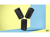 Powerbank - Isy IPP-27000, 27000 mAh, 2x USB-C, 1x USB-A, LED-Display, Negro