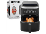 Freidora de aire - Breville VDF133X-01, 1700W, 7 l, Con depósito de agua de 1.4 l, Negro