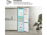 Frigorífico combi - LG GBV22NCBPY, No Frost, 203 cm, 387 l, DoorCooling™, FRESHConverter™, Inox antihuellas