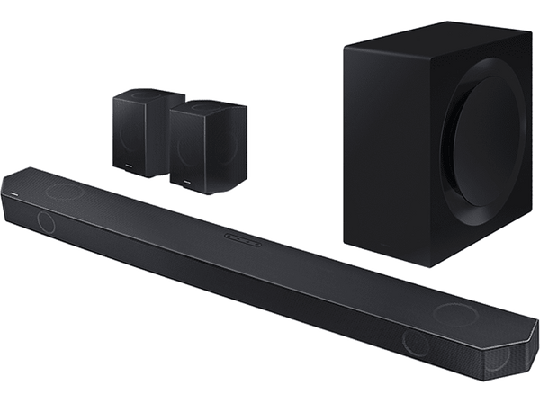 Barra de sonido - Samsung HW-Q990C/ZF, Bluetooth, Dolby Atmos inalámbrico, 41W, 11.1.4 canales, Compatible con asistentes de voz, WiFi, Negro