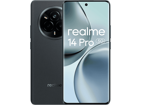 Móvil - realme 14 Pro, Gris, 512 GB, 12 GB RAM, 6.77" De visión Curva, 120 Hz, MediaTek Dimensity 7300E, 6000 mAh