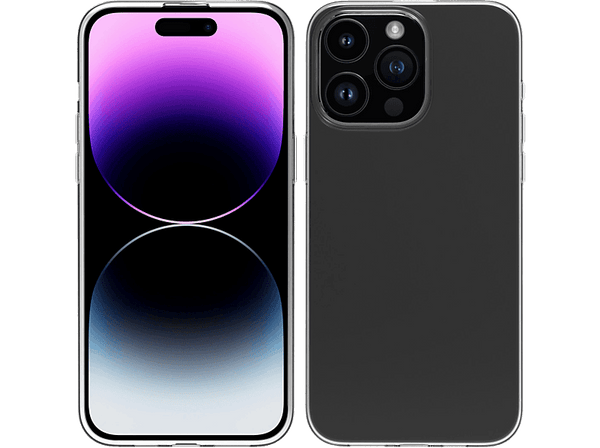 Funda - Muvit for Change, Para iPhone 15 Pro Max, Materiales reciclables, Transparente