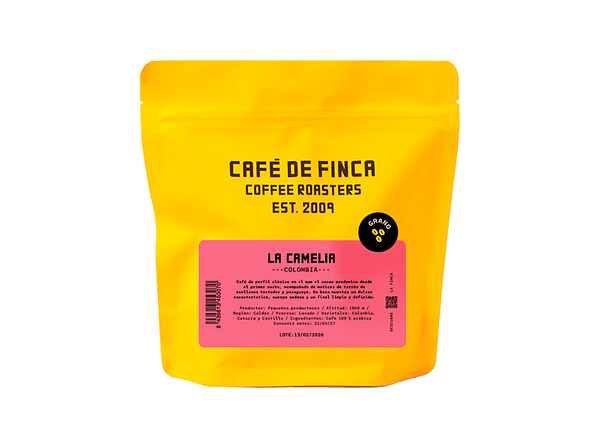 Café en grano - Café de Finca La Camelia, 100% Arábica, Clásico, Variedad: Colombia, Caturra, Castillo, 250g, Para Espresso y Superauto
