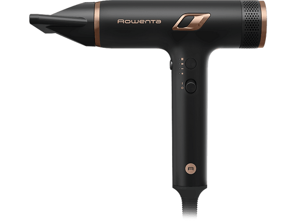 Secador - Rowenta HY8310F0, 1700 W, 3 velocidades, 3 accesorios, Tecnología de motor de alta velocidad, Ultraligero, Negro