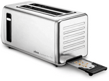Tostadora - Ufesa OneTouch Duo Plus, 1450 W, 2 Ranuras Largas Extra Anchas XL, 6 Niveles de tostado, Descongelar, Inox