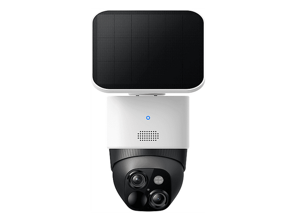 Cámara de vigilancia IP - Eufy SoloCam S340, 3K, Función de visión nocturna, Solar, 360°, Blanco