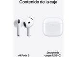 Apple AirPods 5 (2026), Cancelación Activa de ruido, Traducción tiempo real, Audio adaptativo, Chip H2, USB-C, Blanco