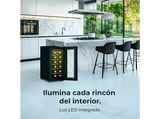 Vinoteca - Cecotec Bolero GrandSommelier 1250 CoolCrystal, Termoeléctrico, Capacidad 12 botellas, Temperatura regulable, Luz LED interior, Black