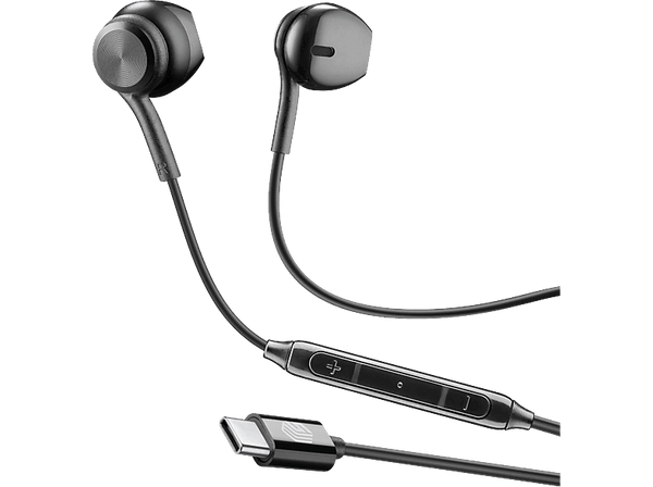 Auriculares - Music Sound IN EAR, Ergonómico, De cable, Escucha inmersiva, Negro