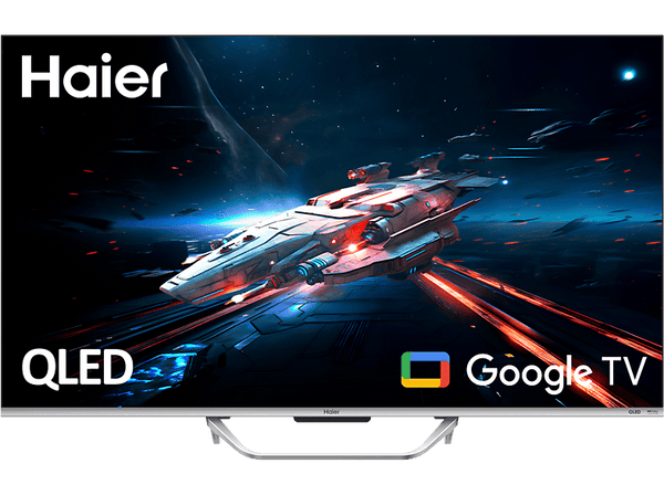 TV QLED 65" - Haier Q8 Series H65Q800UX, Smart TV (Google TV), HDR 4K, Direct LED, Dolby Atmos-Vision, Gaming 120 Hz, Negro