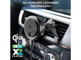 Soporte móvil - CellularLine FREEZE MAG Qi2, Carga magnética 15W, Con sistema de refrigeración, Compatible con MagSafe, Smartphone, Negro