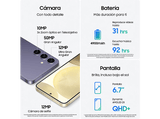 Móvil - Samsung Galaxy S24 Plus, Onyx Black, 256GB, 12GB RAM, 6.7 QHD+, Android 14, Exynos 2400, 4900 mAh