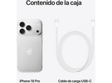 Apple iPhone 18 Pro, Plata, 256 GB, 6.3 OLED Super Retina XDR, 5G, Chip A20 Pro, Siri AI, iOS