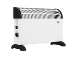 Convector - ok.20324, 2000W, 3 niveles de potencia, Turbofan, Protección sobrecalentamiento, Hasta 15m2, Blanco