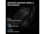 Ratón gaming - Logitech G Pro X3 Superstrike, Inalámbrico, 48.000ppp, Sensor Hero 2, Lightspeed-BT, Sistema respuesta háptica, 135hrs, PC-Mac, Negro