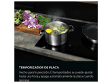 Placa inducción - AEG TR64IT00FB, 4 zonas Flex de 22 cm, Función Puente, Mandos independientes, 59 cm, Negro