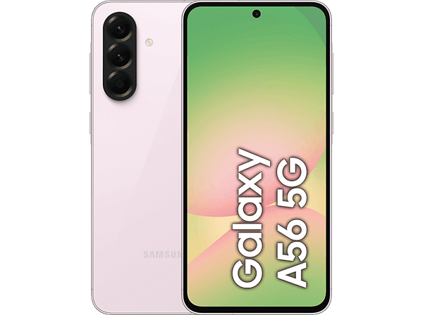 Móvil - Samsung Galaxy A56 5G, Rosa, 256 GB, 8 GB RAM, 6.7"  FHD+ Super AMOLED, Exynos 1580, 5000 mAh, Android 15