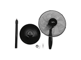 Ventilador de pie - Jata JVVP3245, 50W, 3 Velocidades, Altura Ajustable, Caudal 326.4 m³/h, Estancias de hasta 30 m², Negro
