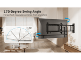 Soporte TV - ISY ITV 800, De 32- 75, VESA max. 600 x 400 mm, Carga máx. 50 kg, Mando a distancia, Negro