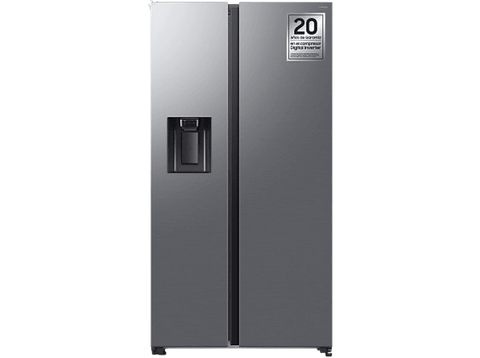 Frigorífico americano - Samsung Bespoke AI RS70F64KETEF, All Around Cooling, No Frost, 178.4 cm, 640 l, Dispensador agua y hielo, Inox