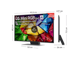 TV RGB Mini LED 50 - LG 50MRGB87B6B, UHD 4K, Procesador Inteligente α8 AI Processor 4K Gen3, Smart TV, DVB-T2 (H.265), Negro