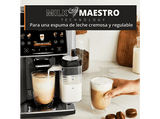 Cafetera superautomática - Krups Sensation Elite Hot & Could EA918, 30 Recetas, Jarra de leche, Molinillo, Táctil, Espumador, 15 bar, 1450 W, Aluminio