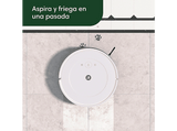 Robot aspirador - I Robot Roomba Combo Essential Y011240, Friegasuelos, 2 en 1, Autonomía 160 min, Depósito 400 ml, Control por voz, WiFi, Blanco