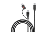 Cable USB - CellularLine Data Security USB C, 65 W, Data blocker, Universal, Negro