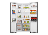 Frigorífico americano - Hisense RS3P538NEWE, No Frost, 178.6 cm, Kitchen Fit, Inverter, 527 l, Blanco