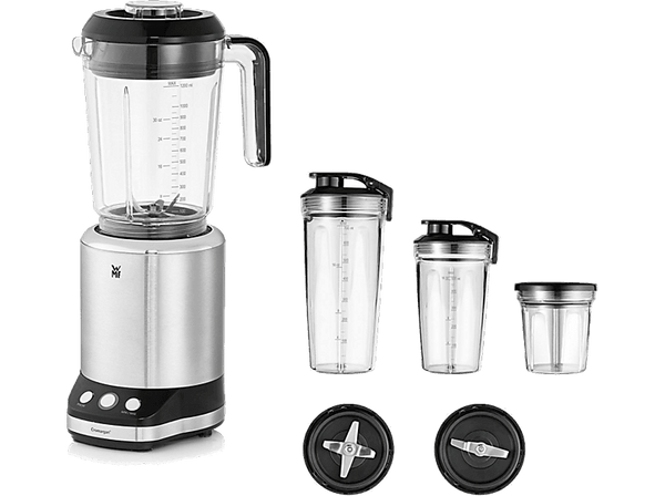 Batidora de vaso - WMF Kult X, 1.2L, 900W, Multifunción, Plata