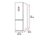 Frigorífico combi - KOENIC KFK 621 C NF IN, No Frost, 185 cm Altura, 338 l, Inverter, Doble Zona de Temperatura, Inox