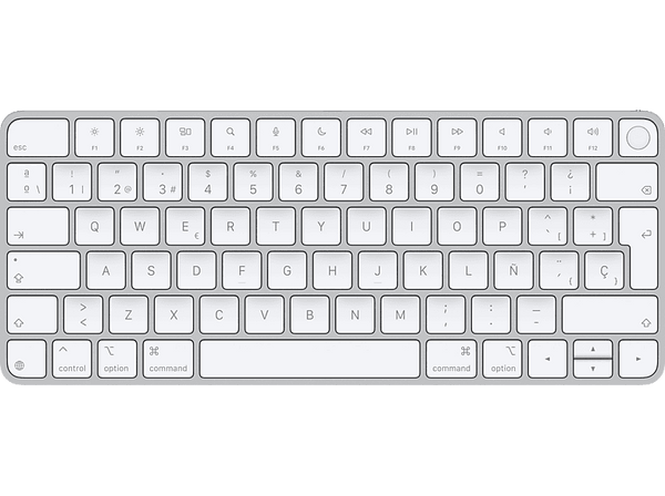 Apple Magic Keyboard con Touch ID para modelos de Mac, carga USB-C, Blanco