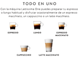 Cafetera de cápsulas – Nespresso De'Longhi Lattissima One EN510.B, 1450 W, 19 bar, Negro
