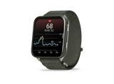 Reloj deportivo - Garmin Venu X1, Verde, 24mm, 2 AMOLED, Hasta 14 días de Autonomía, Caja de Titanio, Correa de Nailon ComfortFit