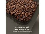 Cafetera superautomática - Krups Coffee Crush, Café en grano y molido, 15 bares, 4 recetas de café, Táctil, Compacta, 5 niveles de molienda, Inox