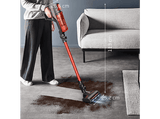 Aspirador escoba - Rowenta  X Force 8.80 RH1872E, 250 W, Potencia succión 100 AW, 1.3 kg, 60 min autonomía, 0.44 l, Ligera, Especial Mascotas, Rojo