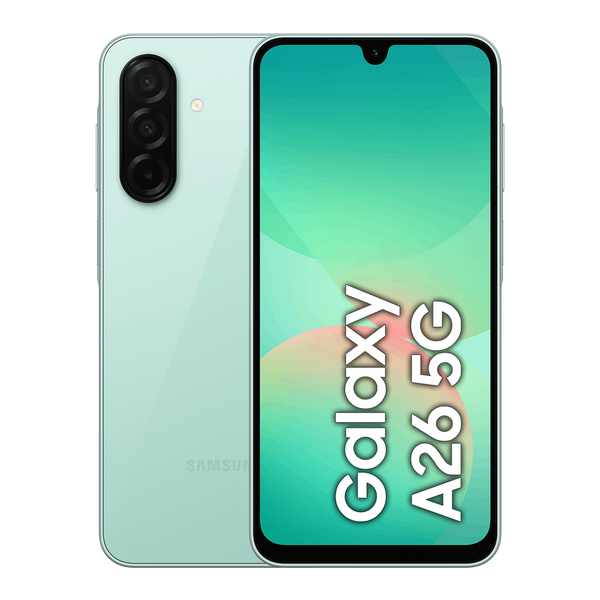 Móvil - Samsung Galaxy A26 5G, Menta, 256 GB, 8 GB RAM , 6.7" FHD+ Super AMOLED, Samsung Exynos 1380, 5000 mAh, Android 15