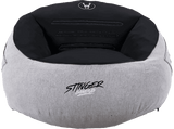 Puff gaming - Woxter Stinger, Tela hidrófuga, Doble costura seguridad, Cremallera seguridad, Múltiples compartimentos, Gray & Black