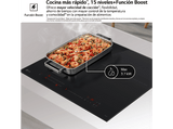 Placa inducción - LG CI5Z2421BN, 3 zonas, Zona grande de 32 cm,  Stop&Go, ThinQ™, Negro