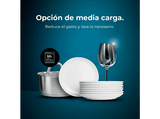 Lavavajillas - Cecotec Bolero Aguazero 6200 Inox D, 14 servicios, 6 programas, 60 cm, Electronic Aqua Stop, Turbo Dry+, Inox