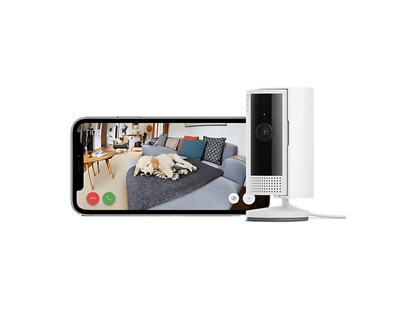 Cámara de vigilancia IP - Amazon Ring  Indoor Camera (2nd Gen), 1080p HD, Función de visión nocturna, WiFi de 2.4 GHz, Blanco