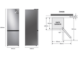 Frigorífico combi -  Samsung SMART AI RB34C602DSA/EF, Mono Cooling, 185.3cm, 344l, No Frost, WiFi, Inox