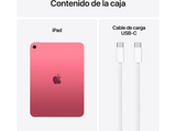 Apple iPad (11ªgen), 256GB, Rosa, WiFi, 10.9, Retina, Chip A16 Bionic, iPadOS 18, Cable de carga USB‑C, Sin Adaptador de corriente