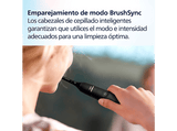 Cepillo eléctrico - Philips DiamondClean 9000 HX9914/57, 2 unidades, Tecnología sónica, Sensor de presión, Temporizadores intuitivos, Negro y oro rosa