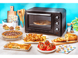 Mini horno - Moulinex OX4958, 2200 W, 60 l, 7 modos, Función grill, Termostato, Negro