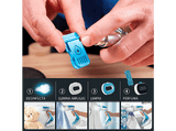 Plancha de vapor vertical - Rowenta Pure Tex DR9530D1, 1700 W, 0.2 l, 90 g/min, Suela cerámica, Azul y Blanco