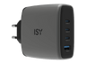 Cargador de pared - ISY IAC-7140, 140W, Carga ultrarrápida, Gris oscuro