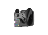 Base de carga - Nacon Charger Quadpro + RGB for Pro Controller & 4 Joy-Con 2, Negro
